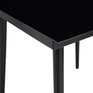 Galleria Design Garden Dining Table Black 200x100x74 cm Steel and Glass