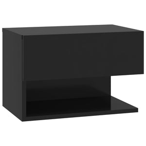 Galleria Design Wall-mounted Bedside Cabinets 2 pcs Black