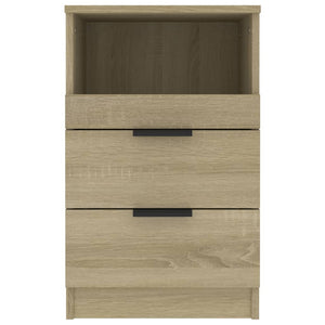 Galleria Design Bedside Cabinets 2 pcs Black Engineered Wood