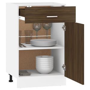 Galleria Design Drawer Bottom Cabinet Lyon Brown Oak 50x46x81.5 cm Engineered Wood