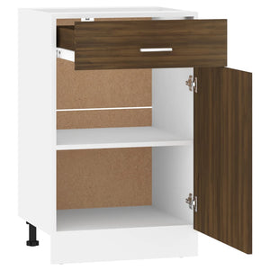 Galleria Design Drawer Bottom Cabinet Lyon Brown Oak 50x46x81.5 cm Engineered Wood