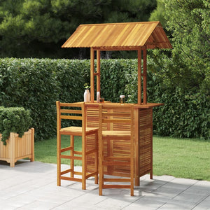 Galleria Design 3 Piece Garden Bar Set Solid Wood Acacia