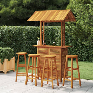 Galleria Design 5 Piece Garden Bar Set Solid Wood Acacia