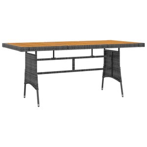 Galleria Design 7 Piece Outdoor Dining Set Poly Rattan Grey