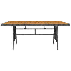 Galleria Design 7 Piece Outdoor Dining Set Poly Rattan Grey