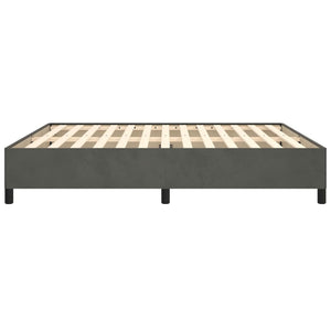 Galleria Design Bed Frame without Mattress Dark Grey 180x200 cm Super King Velvet