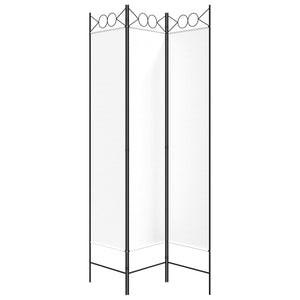 Galleria Design 3-Panel Room Divider White 120x200 cm Fabric