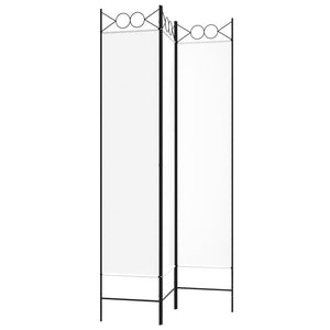 Galleria Design 3-Panel Room Divider White 120x200 cm Fabric