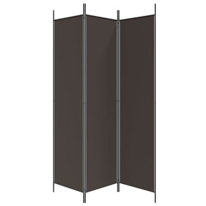 Galleria Design 3-Panel Room Divider Brown 150x200 cm Fabric