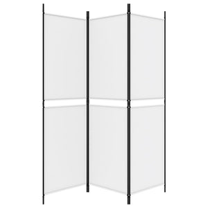 Galleria Design 3-Panel Room Divider White 150x180 cm Fabric