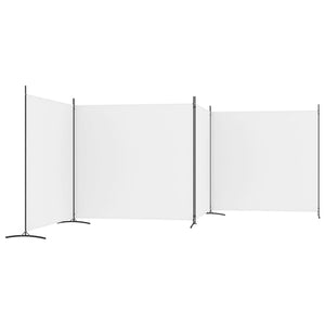 Galleria Design 4-Panel Room Divider White 698x180 cm Fabric