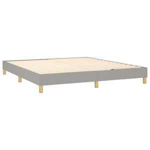 Galleria Design Bed Frame without Mattress Cream 180x200 cm Super King Fabric