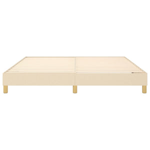 Galleria Design Bed Frame without Mattress Cream 180x200 cm Super King Fabric