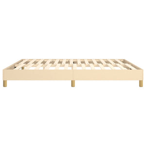 Galleria Design Bed Frame without Mattress Cream 180x200 cm Super King Fabric