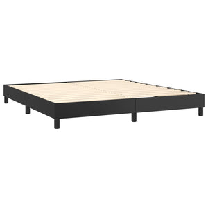 Galleria Design Bed Frame without Mattress Black 180x200 cm Super King Faux Leather