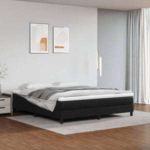 Galleria Design Bed Frame without Mattress Black 180x200 cm Super King Faux Leather
