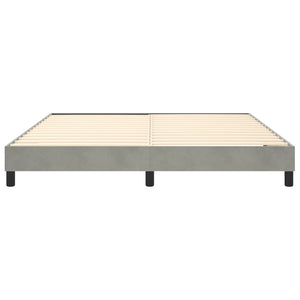 Galleria Design Bed Frame without Mattress Light Grey 180x200 cm Super King Velvet