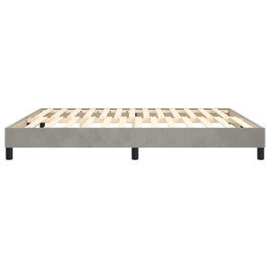 Galleria Design Bed Frame without Mattress Light Grey 180x200 cm Super King Velvet