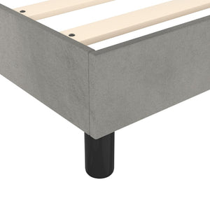 Galleria Design Bed Frame without Mattress Light Grey 180x200 cm Super King Velvet