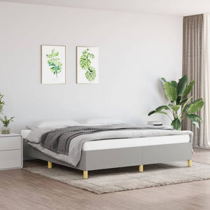 Galleria Design Bed Frame without Mattress Cream 180x200 cm Super King Fabric