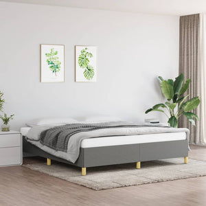 Galleria Design Bed Frame without Mattress Cream 180x200 cm Super King Fabric