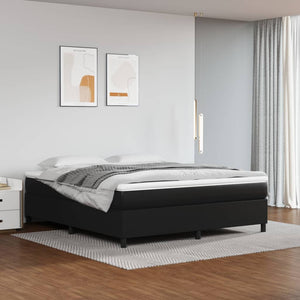 Galleria Design Bed Frame without Mattress Black 180x200 cm Super King Faux Leather