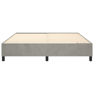 Galleria Design Bed Frame without Mattress Light Grey 180x200 cm Super King Velvet