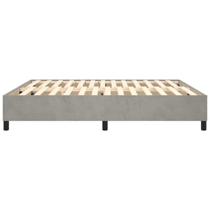 Galleria Design Bed Frame without Mattress Light Grey 180x200 cm Super King Velvet
