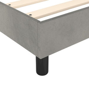 Galleria Design Bed Frame without Mattress Light Grey 180x200 cm Super King Velvet