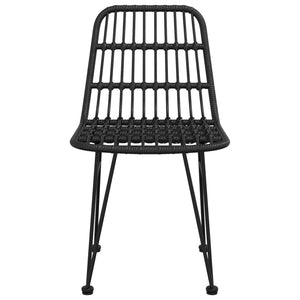 Galleria Design Garden Chairs 2 pcs Black 48x62x84 cm PE Rattan