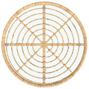 Galleria Design Dining Table Black Ø50 cm Tempered Glass and Steel