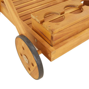 Galleria Design Tea Trolley 54x87x90 cm Solid Wood Acacia