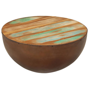 Galleria Design Bowl-shaped Coffee Table Ø50x24.5 cm Solid Wood Reclaimed