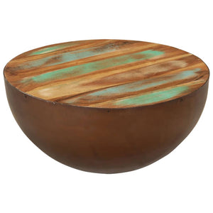 Galleria Design Bowl-shaped Coffee Table Ø50x24.5 cm Solid Wood Reclaimed