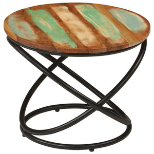 Galleria Design Coffee Table Ø50x40 cm Solid Wood Reclaimed and Steel