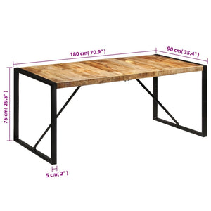 Galleria Design Dining Table 180x90x75 cm Solid Wood Mango