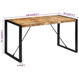 Galleria Design Dining Table 180x90x75 cm Solid Wood Mango