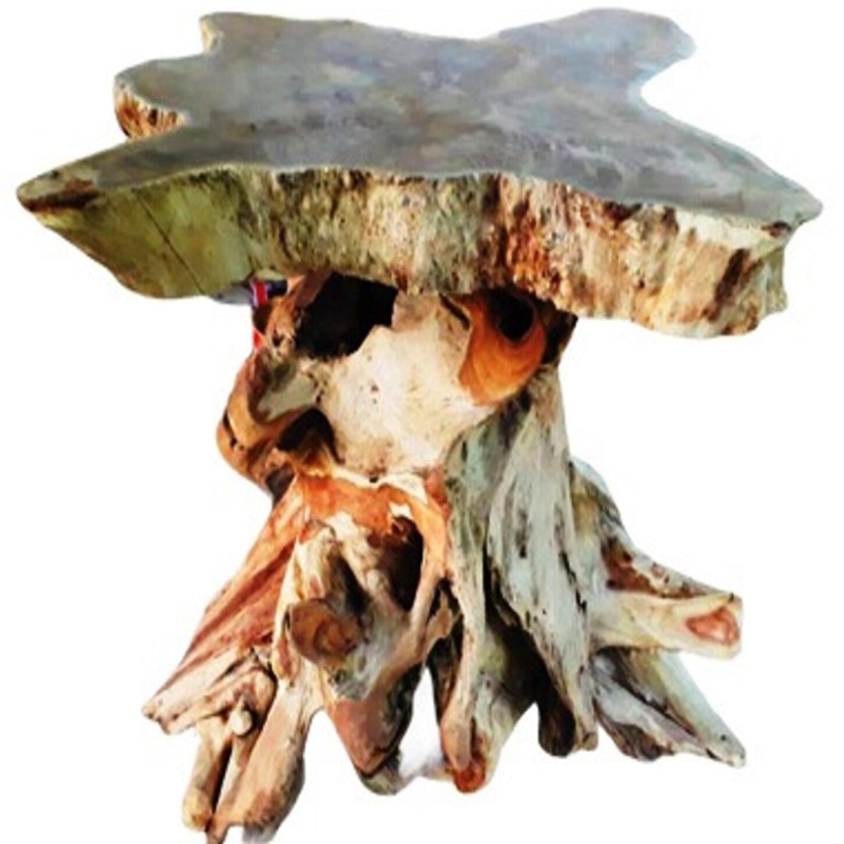 Galleria Design&#39;s Multicolor Natural Unfinished Teak Wood Table