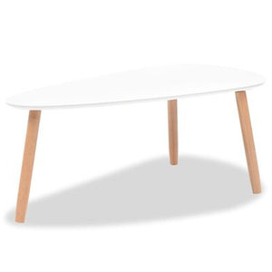 Galleria Design Coffee Table Set 2 Pieces Solid Pinewood White