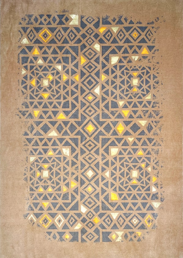 Modern Ghane Collection 100% Wool & Silk Carpet