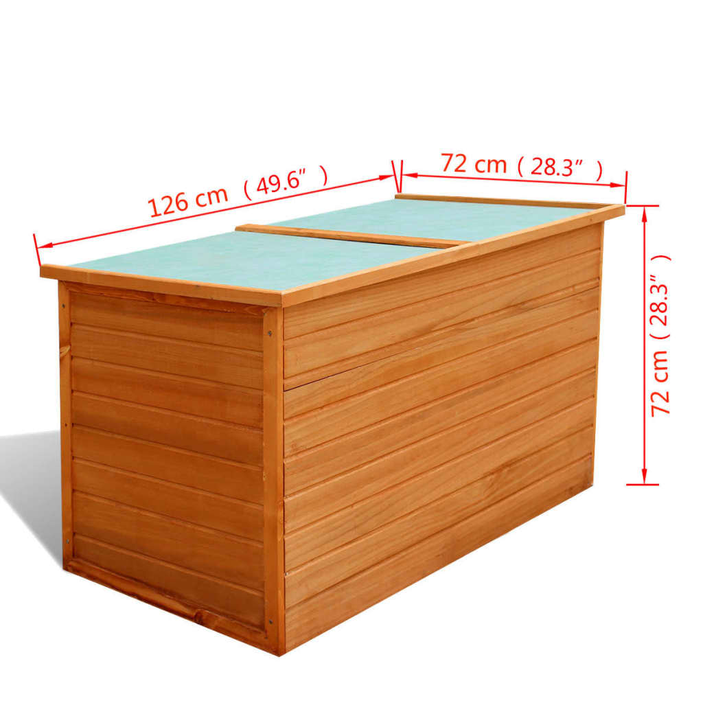 Galleria Design Garden Storage Box 126x72x72 cm Wood