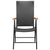 Galleria Design Stackable Garden Chairs 2 pcs Poly Rattan Black