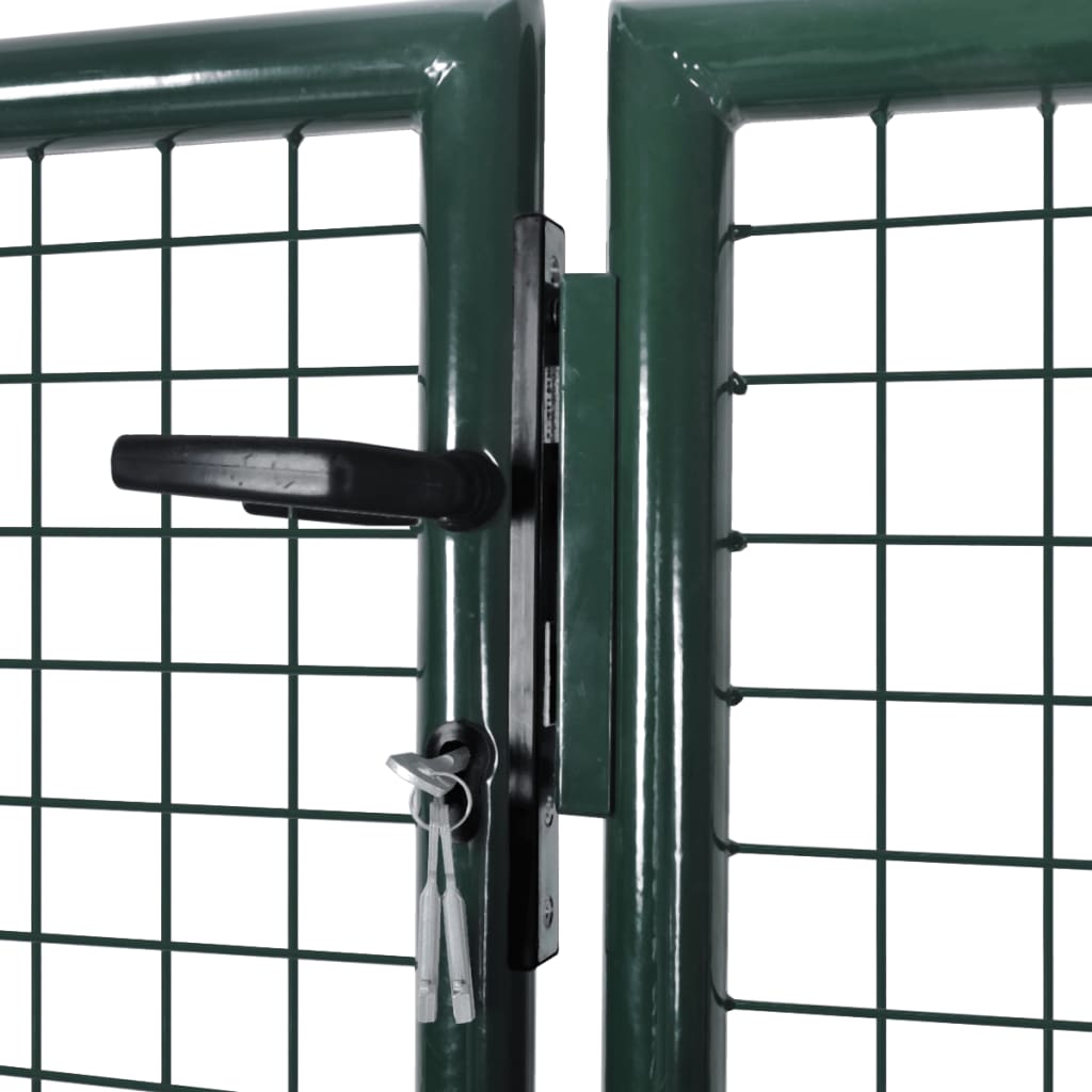 Galleria Design Fence Gate Steel 306x100 cm Green