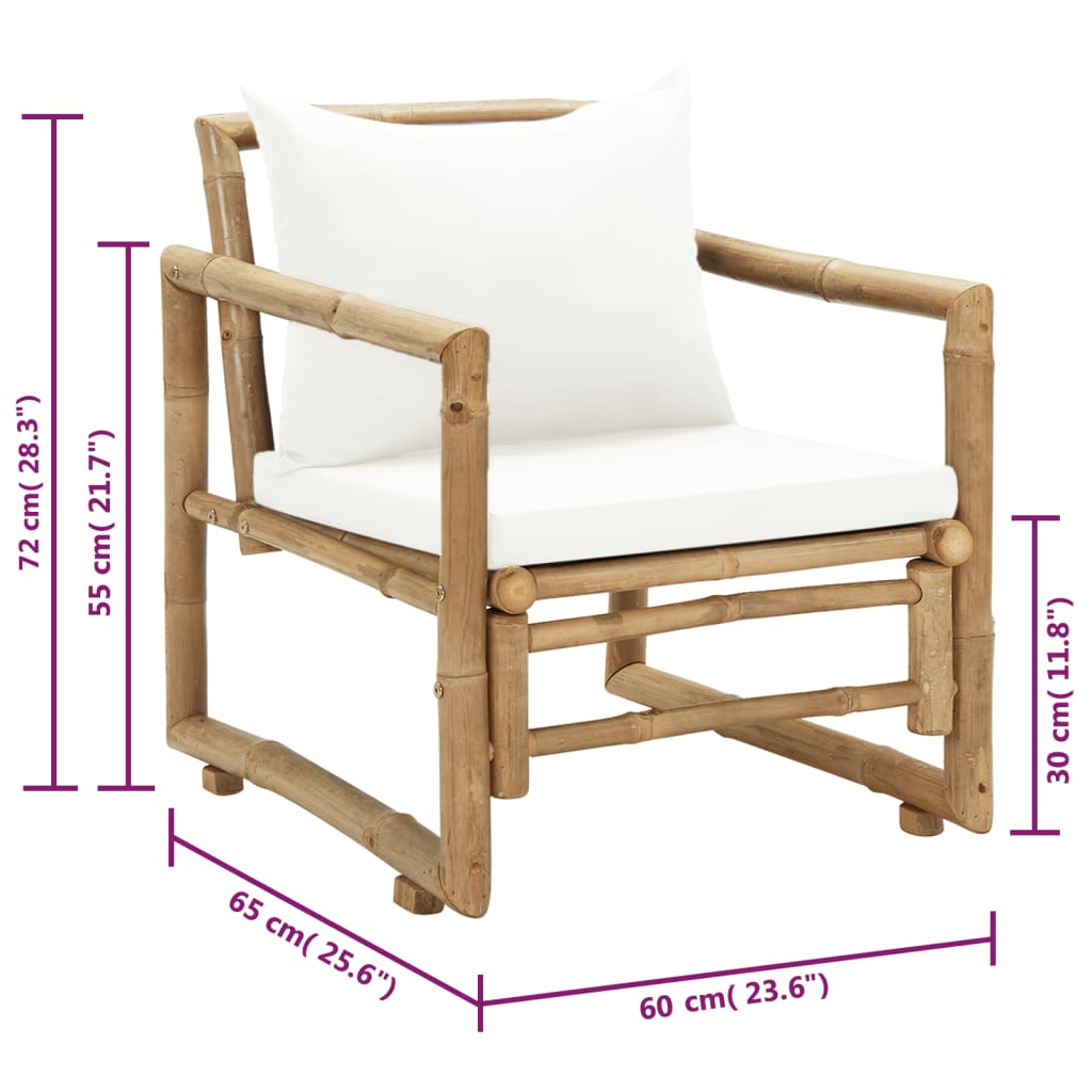 Bamboo chairs best sale for garden