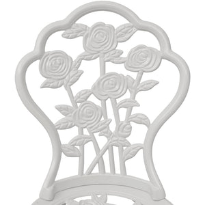 Galleria Design Bistro Chairs 2 pcs Cast Aluminium White