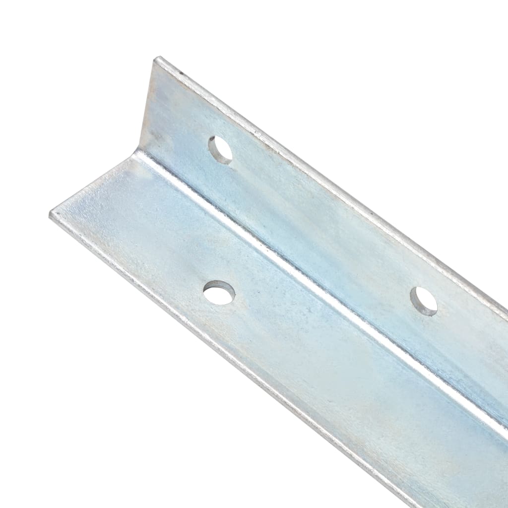Galleria Design L-shaped Ground Anchors 12 pcs Galvanised Steel 5x5x50 cm