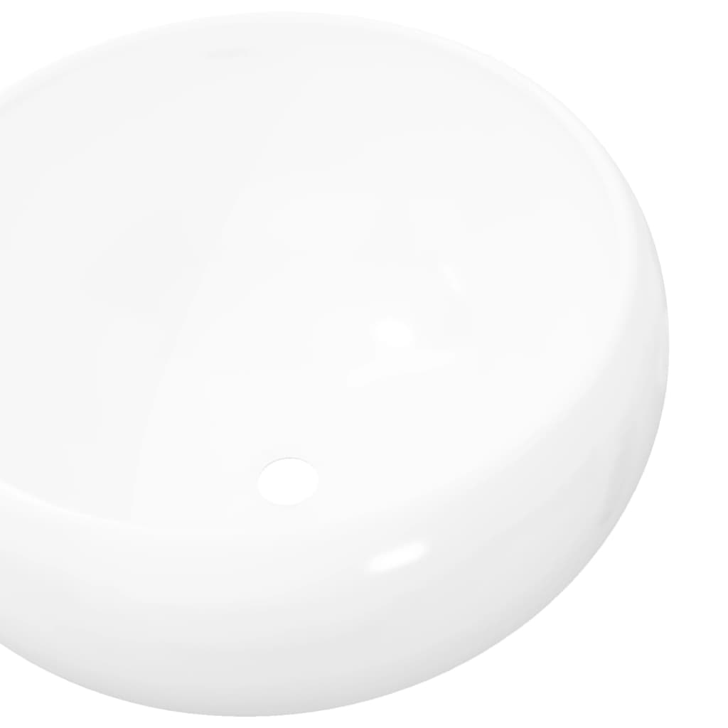 Galleria Design Basin Round Ceramic White 40x15 cm