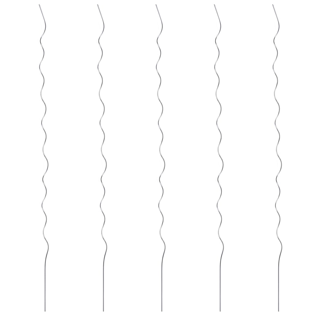 Galleria Design 5 pcs Spiral Plant Supports 110 cm Galvanised Steel