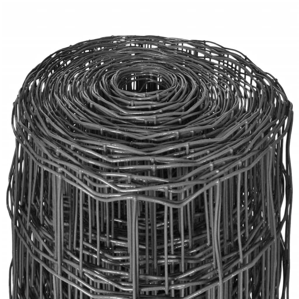 Galleria Design Euro Fence Steel 10x0.8 m Grey