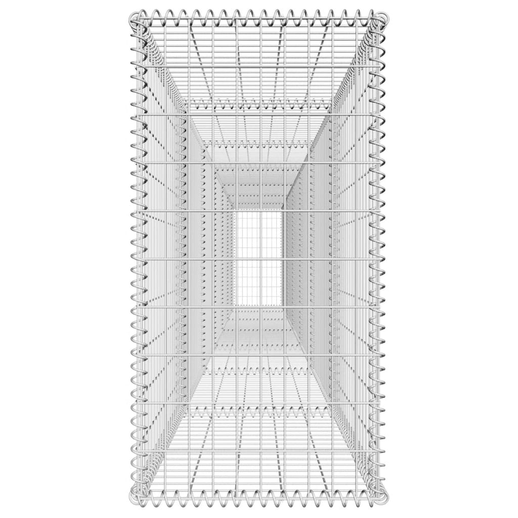 Galleria Design Gabion Wall with Cover Galvanised Steel 600x50x100 cm